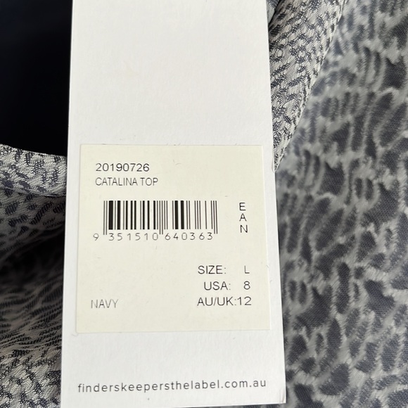 Brand new finders keepers blouse size 8 - Picture 3 of 3